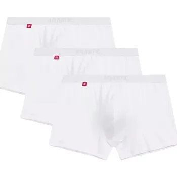 Boxerky Pánské boxerky 011 white - Atlantic bílá XXL