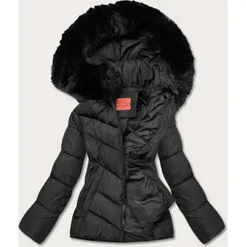 Černá krátká dámská zimní bunda (TY035-1) odstíny černé L (40)