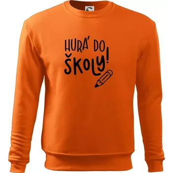 Pánská mikina Hurá do školy! - Mikina Essential pánská - 3XL ( Oranžová )