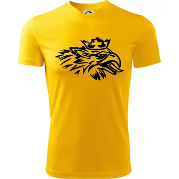 Chlapecké tričko Rozezlený orel - Dětské triko sportovní (dresovina) - 158 cm/12 let ( Žlutá )