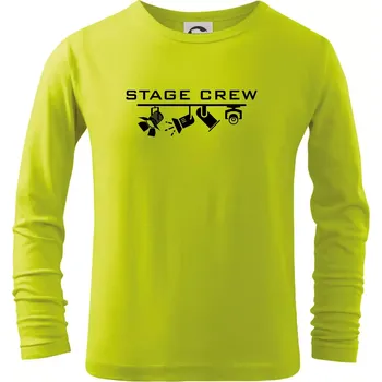 Chlapecké oblečení Osvětlovač - stagecrew - Triko dětské Long Sleeve - 122 cm/6 let ( Limetková )
