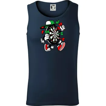 Šipkař kreslený terč - Tílko pánské Core - 2XL ( Námořní modrá (velmi tmavá - téměř černá) )