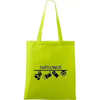 Osvětlovač - světlonoš - Taška bavlněná - 42 x 38 cm ( Limetková )