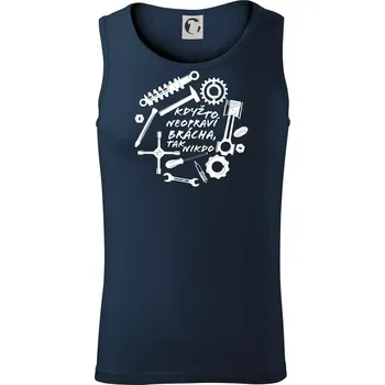 Automechanik - Když to neopraví brácha - Tílko pánské Core - XL ( Námořní modrá (velmi tmavá - téměř černá) )