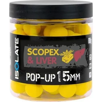 Boilies Shimano Plovoucí Boilie Isolate Pop-UP Scopex Liver - 15 mm 80 g