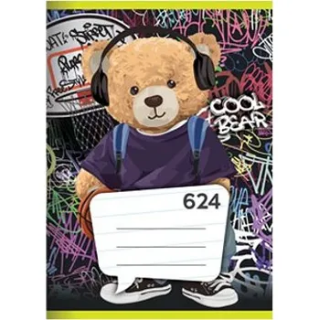 Sešit Junior Školní sešit A6 624 Cool Bear linkovaný
