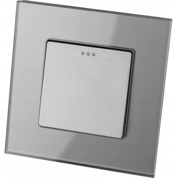 vypínač Jednoduchý vypínač šedý, sada s rámečkem MIUUN