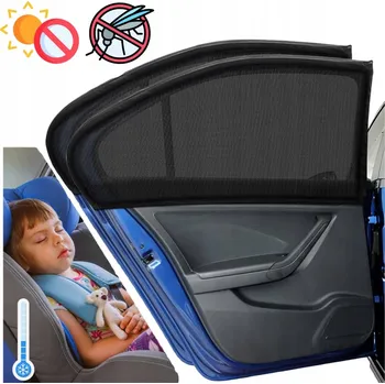 Stínítko do auta MOSKYTIÉRA AUTOMOBILOVÁ NA SKLO SLUNEČNÍ CLONA DO AUTA