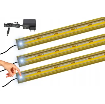 LED lišta LED lišta pod linku, kuchyňské osvětlení ZLATÁ 3x190cm s REGULACÍ