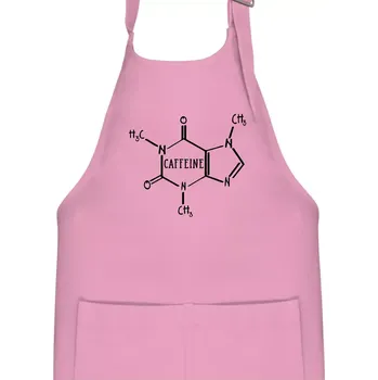 Kuchyňská zástěra Caffeine molekuly - Dětská zástěra na vaření - Univerzální velikost ( Růžová )