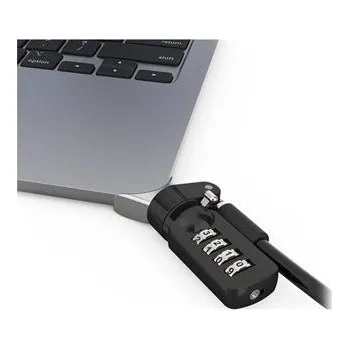 Notebook Compulocks Ledge Lock Adapter for MacBook Air 15" M2-M4 with Combination Cable Lock Silver