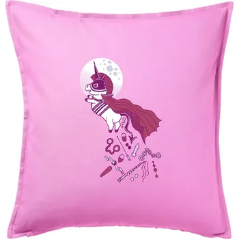 Polštář Drsný jednorožec (Pecka design) - Polštář 50x50 - 50x50 - Pouze potah ( Růžová )