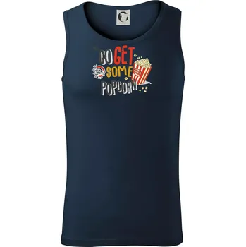 Go get some popcorn - Tílko pánské Core - M ( Námořní modrá (velmi tmavá - téměř černá) )