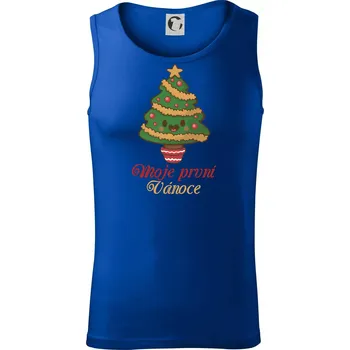 Moje první Vánoce stromek - Tílko pánské Core - L ( Královská modrá )