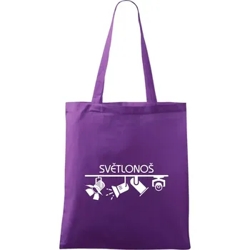 Osvětlovač - světlonoš - Taška bavlněná - 42 x 38 cm ( Fialová )