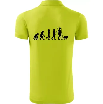 Pánská košile Evoluce pastevec ovcí - Polokošile Victory sportovní (dresovina) - 3XL ( Limetková )