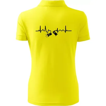Ekg osvětlovač - spoty - Polokošile dámská Pique Polo - S ( Citrónová )