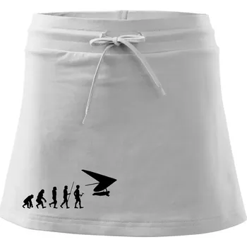 Dámská sukně Evoluce rogalo - Sportovní sukně - two in one - L ( Bílá )