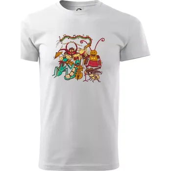 Pánské tričko Muzikanti vyhrávají (Pecka Design) - Triko extra velké (5-8XL) - 6XL ( Bílá )