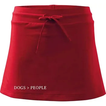 Dámská sukně Dogs > People - Sportovní sukně - two in one - M ( Červená )
