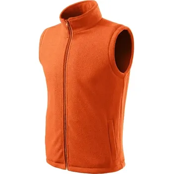 Next fleece vesta unisex oranžová M