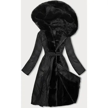 Černá zateplená bunda s kapucí (11Z8059) odstíny černé XL (42)