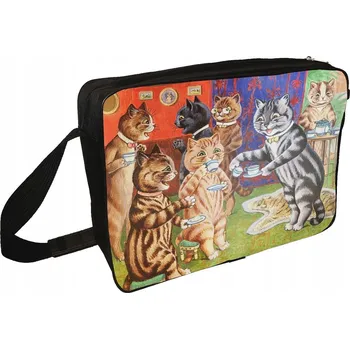 Taška přes rameno Čaj pro kočky Louis Wain