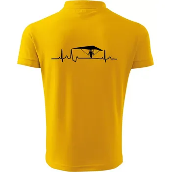 Pánská košile EKG rogalo - Polokošile pánská Pique Polo 203 - 3XL ( Žlutá )