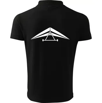 Pánská košile Rogalo jednoduché - Polokošile pánská Pique Polo 203 - 5XL ( Černá )