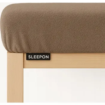 Prostěradlo Prostěradlo s gumou froté 160x200 béžové taupe husté měkké silné