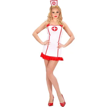 Karnevalový kostým Dámský kostým zdravotní sestřičky s čepicí - M