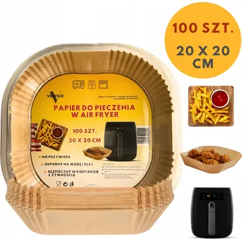 Jednorázové nádobí ORGANIZÉR DO HORKOVZDUŠNÉ FRITÉZY NA PEČENÍ AIR FRYER 100ks