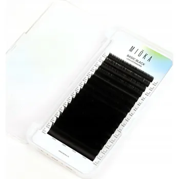 Umělé řasy MIOKA Řasy pro prodlužování Basic Black D 0,07 mm MIOKA Řasy Basic Black D