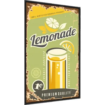 Obraz LIMONÁDA Zarámovaný Plakát s vintage písmem 60x80