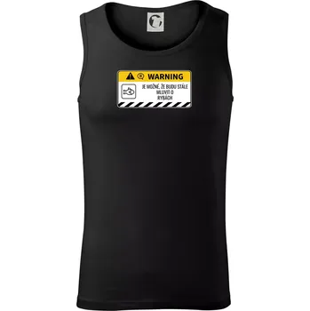 Pánské termoprádlo Warning mluvení - Ryby - Tílko pánské Core - S ( Černá )