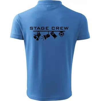 Pánská košile Osvětlovač - stagecrew - Polokošile pánská Pique Polo 203 - 5XL ( Azurově modrá )