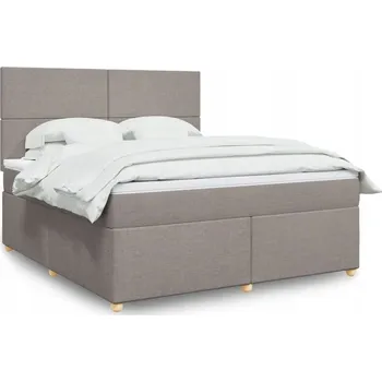 Postel Čalouněná dvoulůžková postel VidaXL 180x200, béžové odstíny