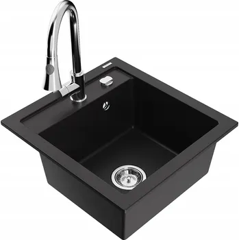 Granitový dřez Jednodřez Mexen Vito granit černý