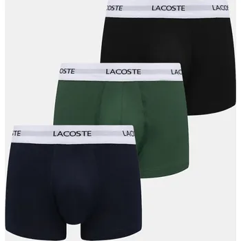 Boxerky Boxerky Lacoste 3-pack pánské, více barev, 5H5150 černá 99A, vel. S