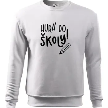 Pánská mikina Hurá do školy! - Mikina Essential pánská - S ( Bílá )