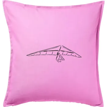 Polštář Rogalo kreslené - Polštář 50x50 - 50x50 - Pouze potah ( Růžová )