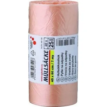 Pytle na odpadky SÁČKY NA ODPADKY V ROLI 25L VEL-45x60CM-ORANŽOVÉ (40KS) - SCHULLER