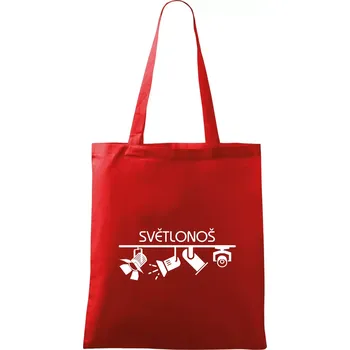 Nákupní taška Osvětlovač - světlonoš - Taška bavlněná - 42 x 38 cm ( Červená )