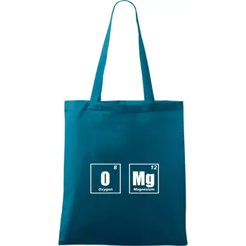 Tabulka OMG O MG - Taška bavlněná - 42 x 38 cm ( Petrolejová )