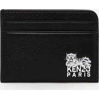 Peněženka Kožené pouzdro na karty Kenzo černá barva, FF65PM600L46 99X, vel. ONE SIZE