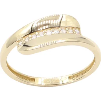 Prsten Zlatý prsten se zirkony AZR2988, vel. 55, 1.6 g (585/1000)