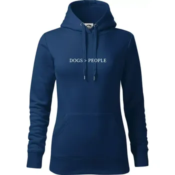Dámská mikina Dogs > People - Mikina dámská Cape s kapucí - XS ( Půlnoční modrá )