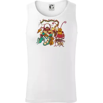 Muzikanti vyhrávají (Pecka Design) - Tílko pánské Core - XL ( Bílá )