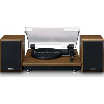Gramofon Gramofon s reproduktory LENCO LS-100WD hnědý