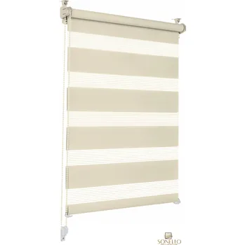 Prostěradlo Roleta okenní den/noc - barva: krémová, rozměr: 105 cm x 100 cm